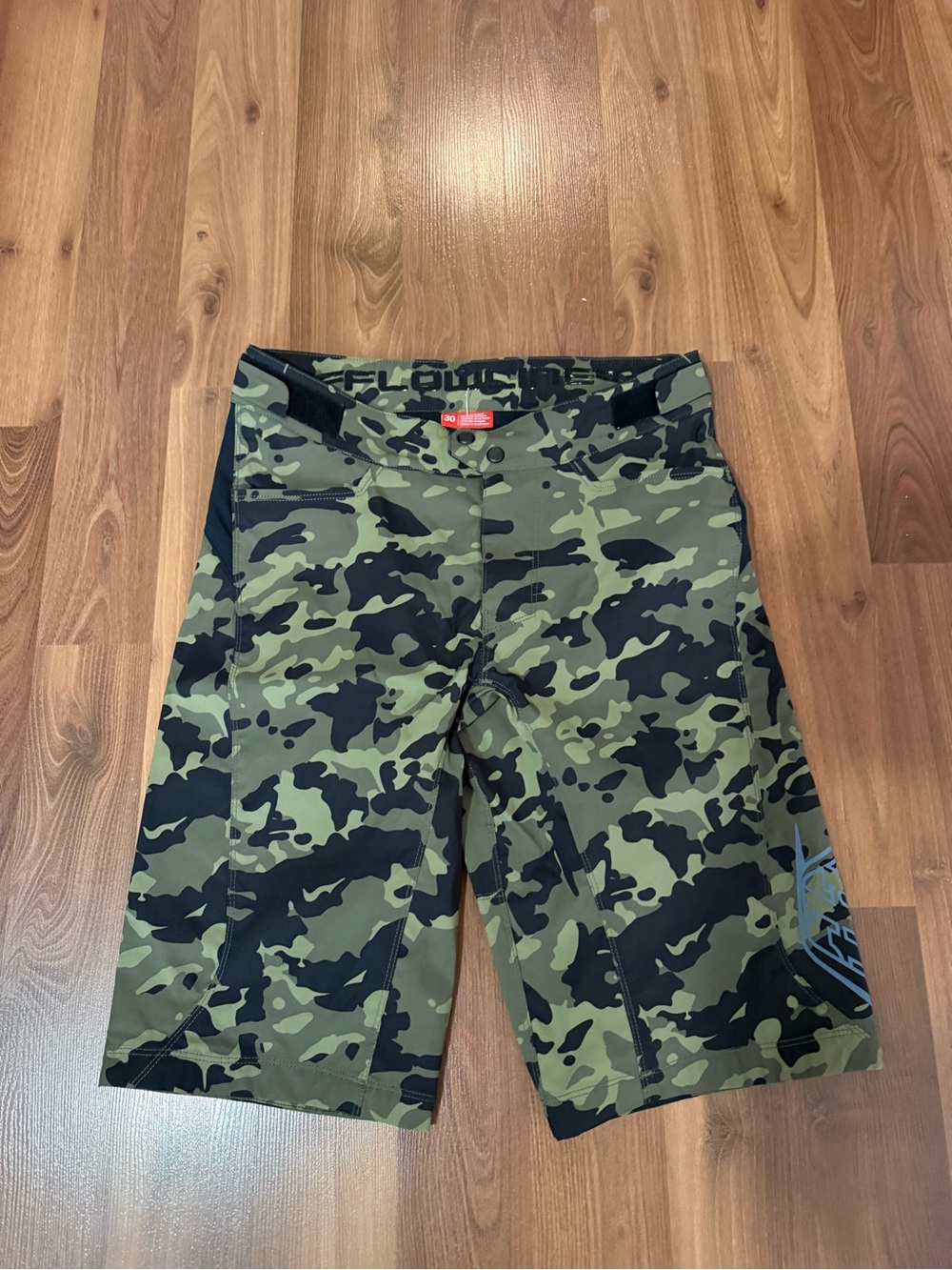 Men's Green Camo Athletic Training Shorts